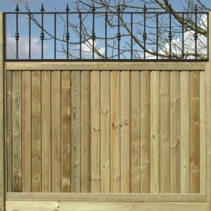 Level Metal Railing fence Topper