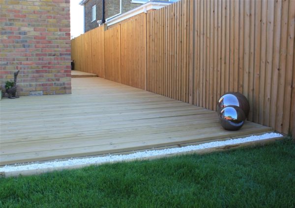Featherboard fencing and decking installation service