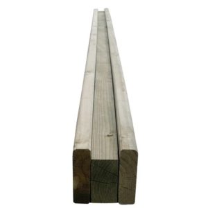 Heavy Duty slotted End Post - Slotted- 120mm x 124mm