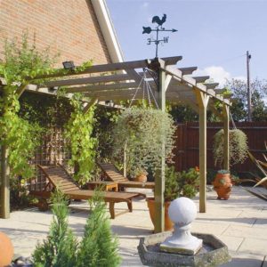 Double Pergola System first