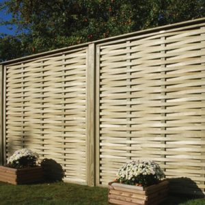 Woven Contemporary Fence Panel 1.83m Wide