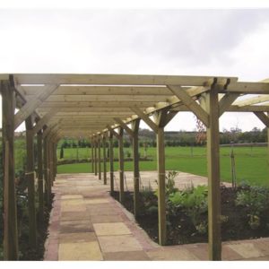 Double Pergola System end Bay