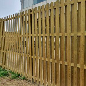 bespoke hit and Miss fence 3.6m high