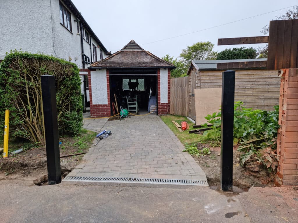 Rye courtyard gate installation lsb fencing & Decking Folkestone 2