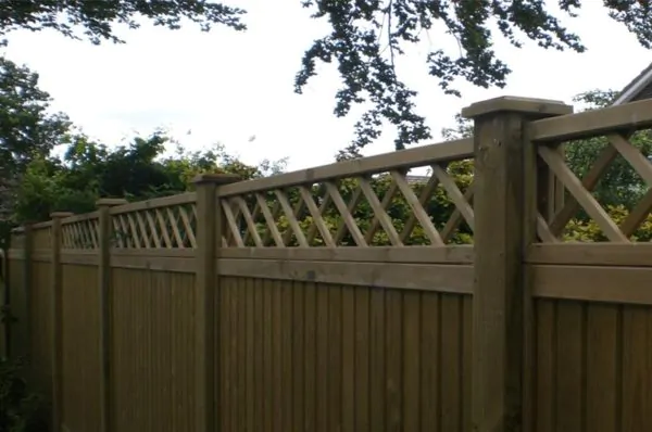 Trellis Topper on Tongue and Groove Fence