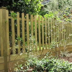 palisade/picket rounded top fence panel