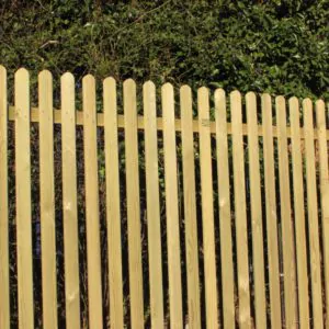 Contemporary Mitre picket Fence Panel
